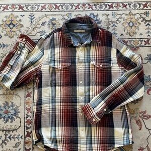 Outerknown Men’s Multicolor Plaid Casual Button Down Shirt